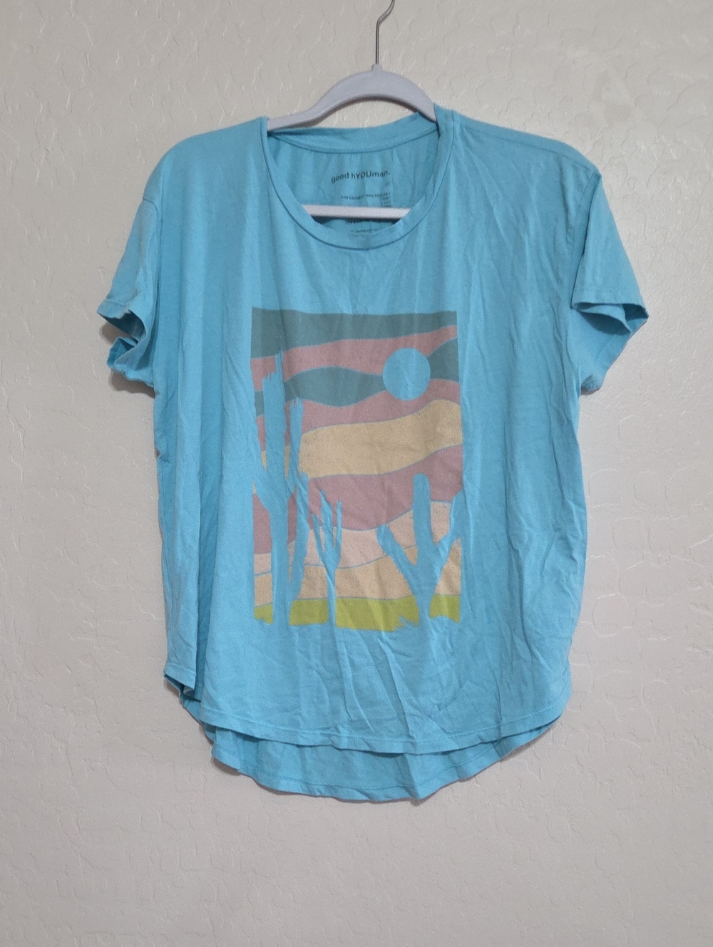 good hYOUman Sky Blue Desert Graphic Tee - Short Sleeve
